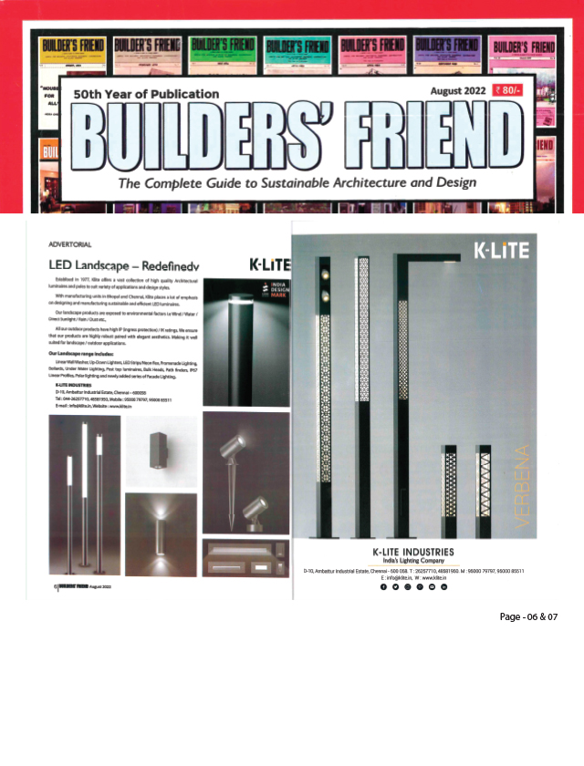 Builders Friend - Aug 2022