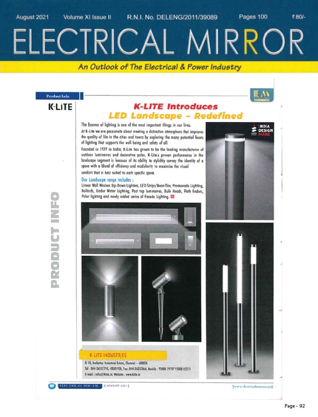 Electricals Mirror - Aug 2021