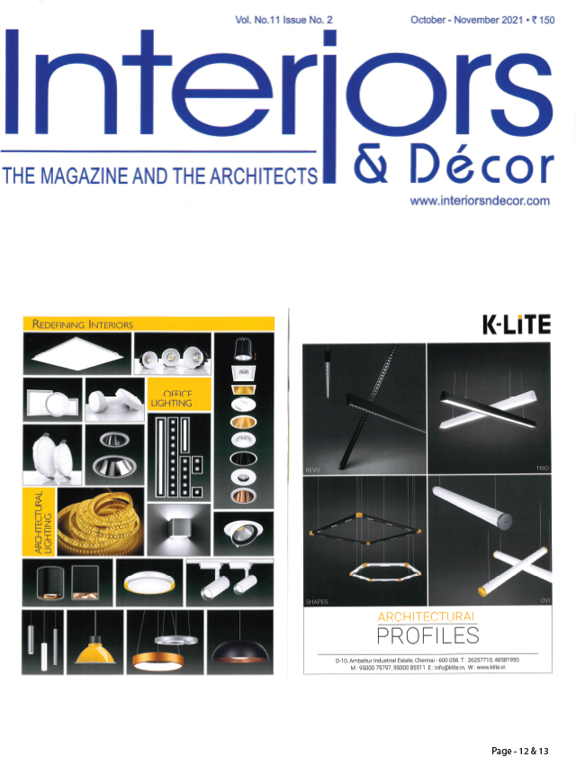 Interiors & Decor - Oct-Nov 2021